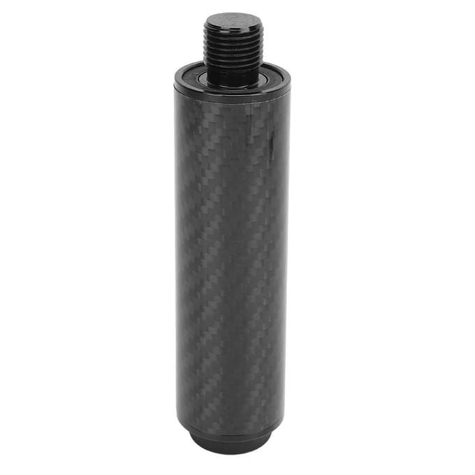 4 Inch Biljart Pool Keu Verlengstuk Koolstofvezel Keu Verlengstuk Accessoires met Rubberen Bumper gray