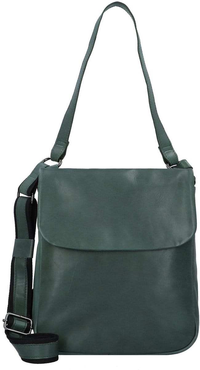 HAROLD'S Leren schoudertas Caugio Handbag Double Up Green groen