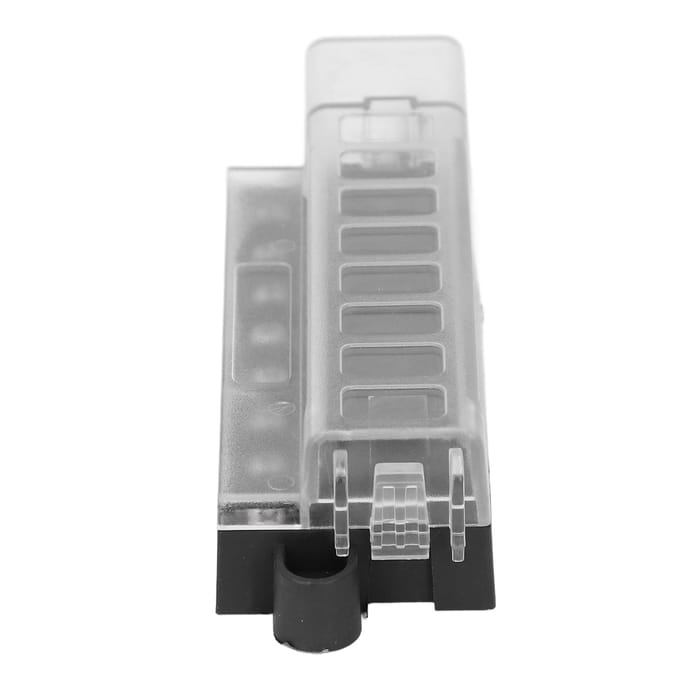1 in 8 Uit Steekzekeringkast Compact Transparant Deksel ATO ATC 8-Weg Steekzekeringblok Houder 32VDC gray