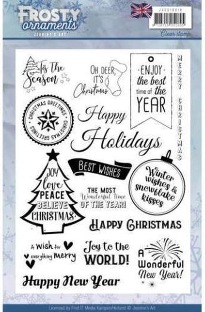 Tekst Stempel - Jeanine's Art - Frosty Ornaments - Engels