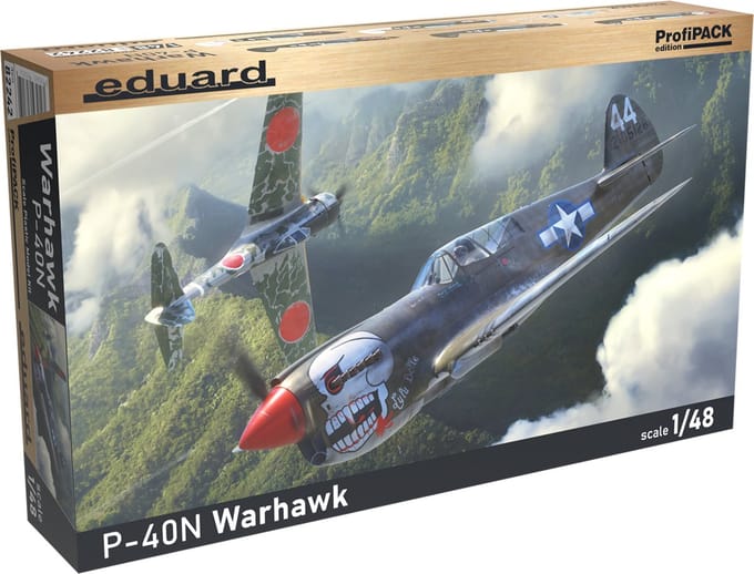 Eduard Modelbouwpakket Vliegtuigen - 82242 Curtiss P-40N Warhawk WWII - Amerikaans Propellervliegtuig Plastic - 1:48 - Modelbouw