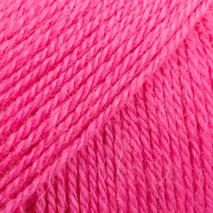 DROPS Flora Uni Colour - 28 magenta - Wol Garen