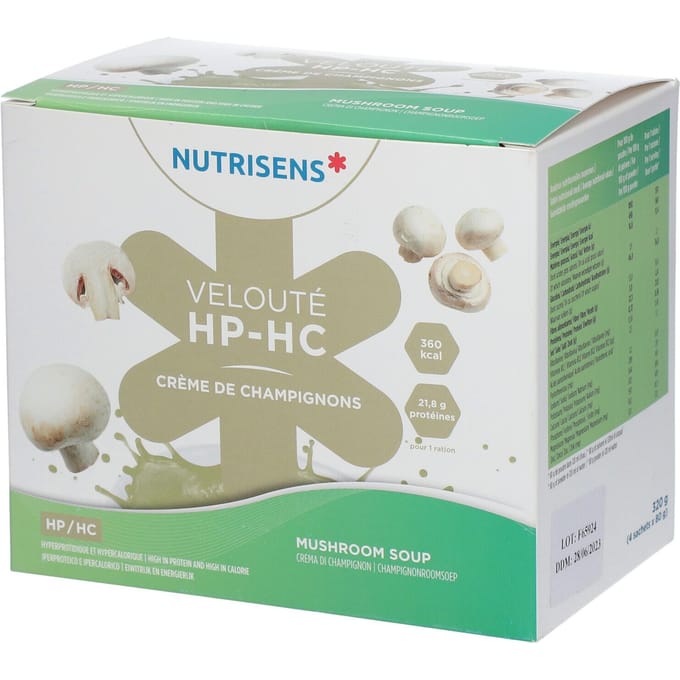 NUTRISENS VELOUTE HP/HC Champignonsoep 4x80 Poeder
