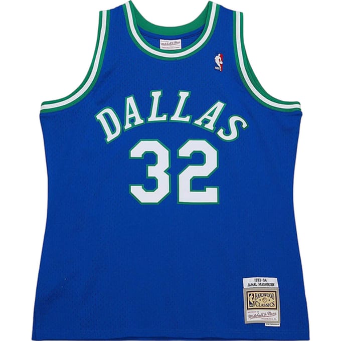 Mitchell And Ness NBA Dallas Mavericks 1993-1994 Jamal Mashburn Swingman Shirt Blauw