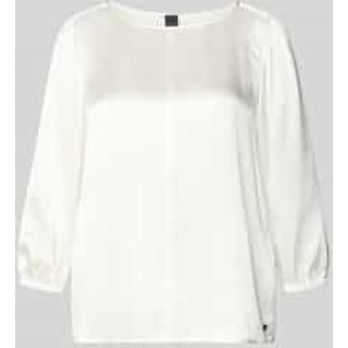 Shirtblouse van zijde met 3/4-mouw