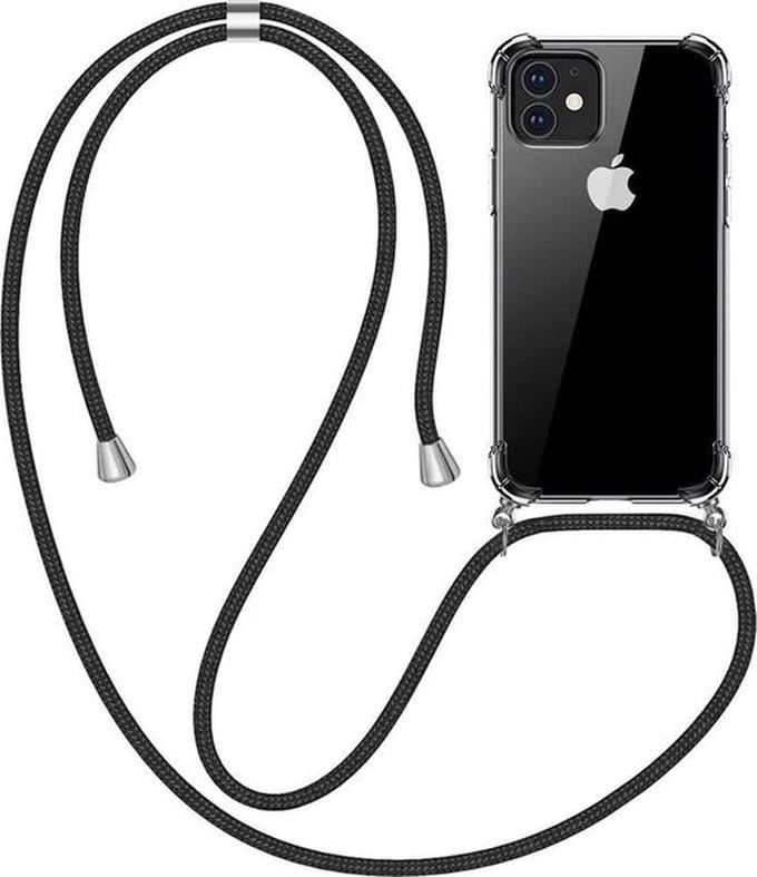 Hoesje geschikt voor iPhone SE 2022 - Backcover - Flexibel - Koord - TPU - Transparant