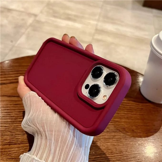 Cityhoesje - iPhone 15 Pro Max – Drop proof - Soft Silicone Backcase - Wijn Rood