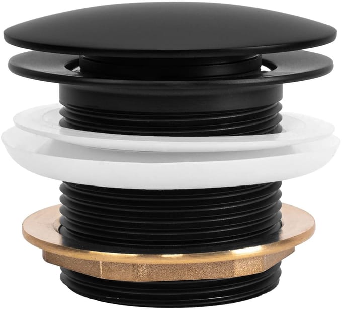 Rea Afvoerplug Clickwaste Universeel - Zwart - 7X7X6Cm