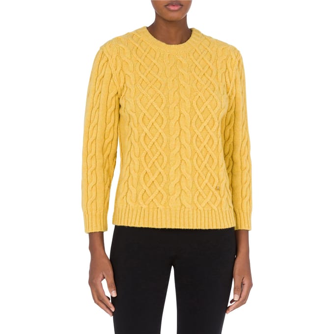 Moschino Pullover In Shetland Golden M Yellow Taglia: 48 | Maglioni a maglia Outlet | Donna | Giallo