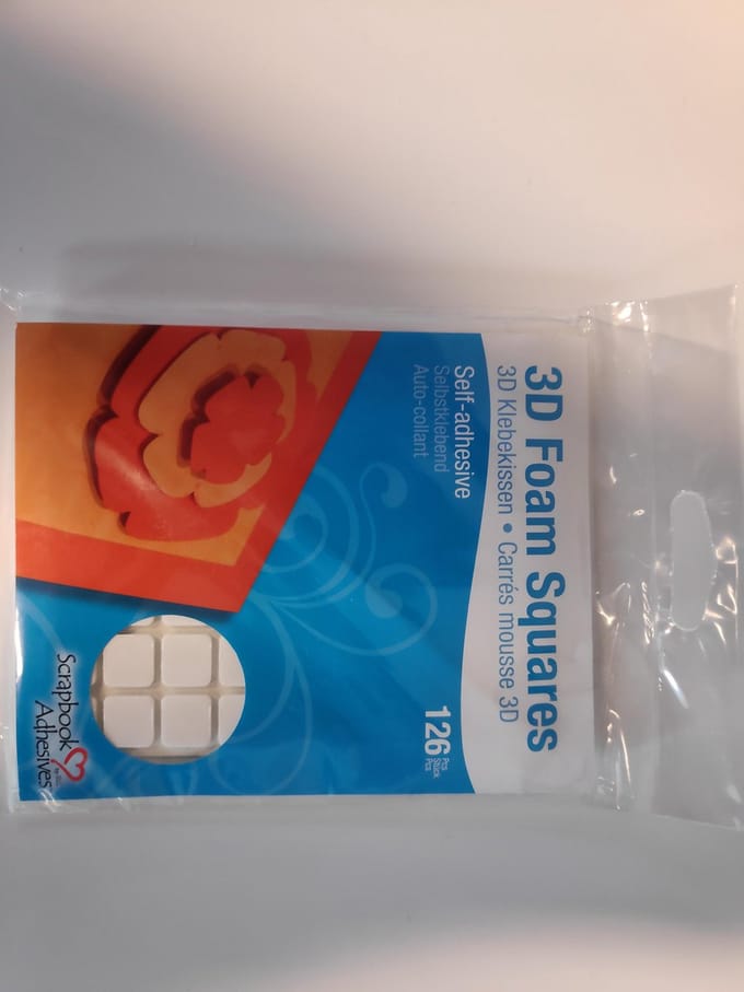 3L 3D Foam Squares Wit 126 Stuks