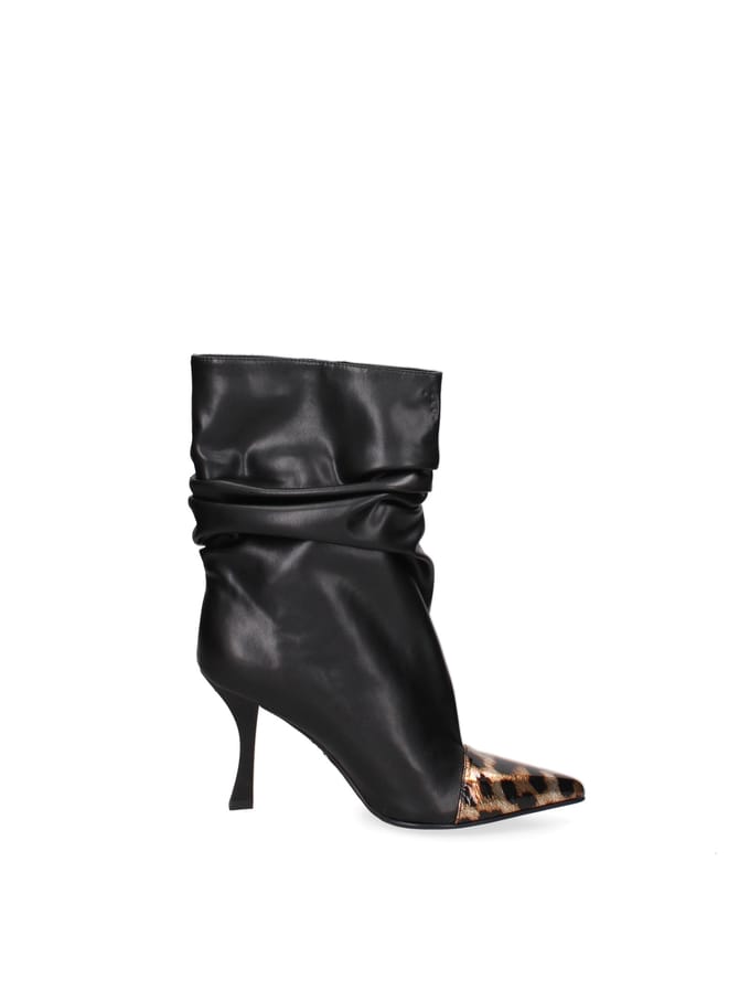 Boots suede hak 9cm Vrouw Marc Ellis gedrapeerd
