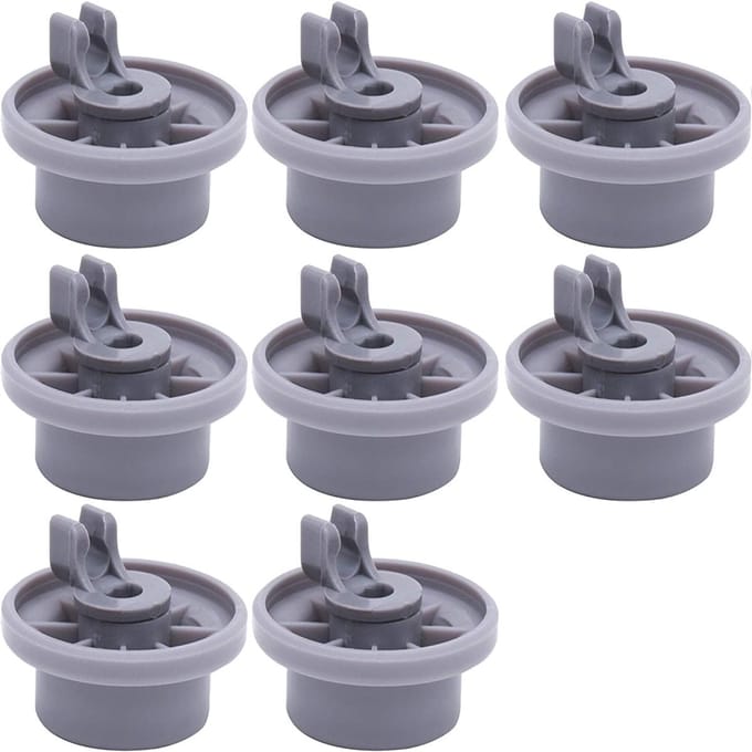 Solidchoice - Set van 8 Universele Vaatwasserwielen voor Onderste Bovenkorf