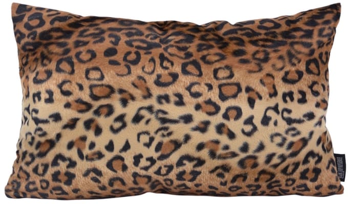 Gek op kussens! Sierkussen furry leopard | | polyester