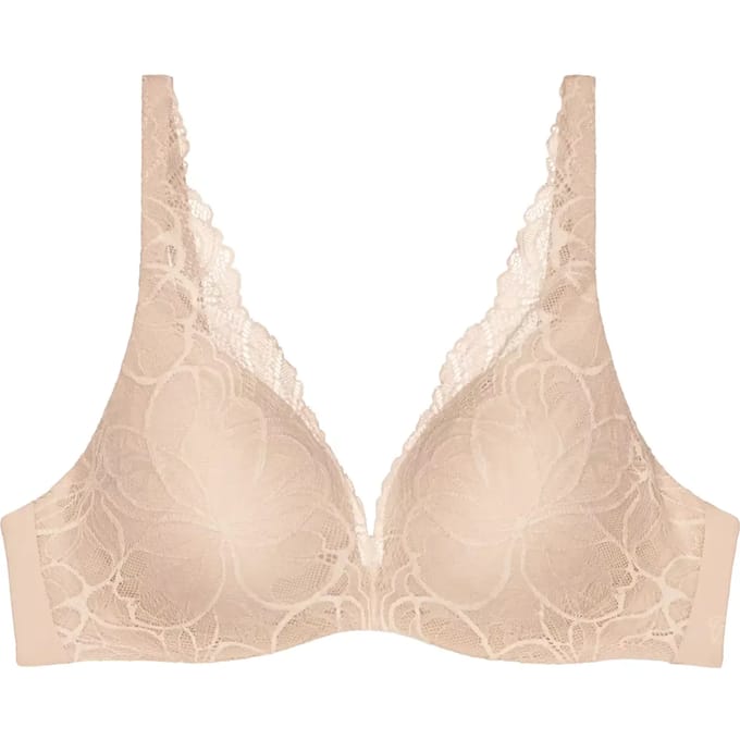 B padded bustier met beugels voor vrouwen Triumph Body Make-Up Illusion Lace
