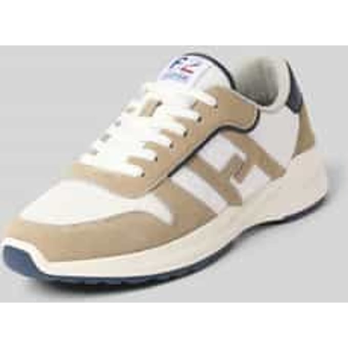 Sneaker met labeldetail model 'Alain'