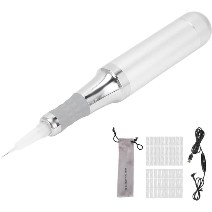 Professionele Microblading Machine Sterke Kracht Wenkbrauw Eyeliner Tattoo Pen Machine (100-240V)ONS US Plug white