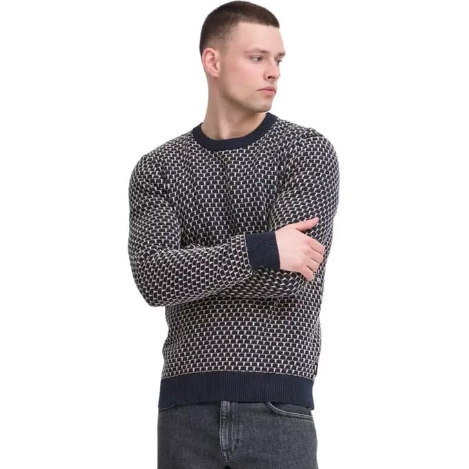 Gebreide pullover met ronde hals, model 'DONG'