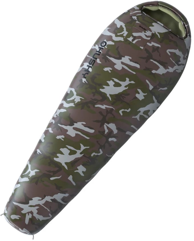 Husky mummyslaapzak Army 2024 -17°C - 220 cm - Camouflage Groen