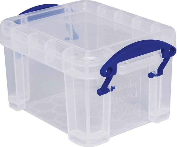 Really Useful Box 0,14 liter, transparant 150 stuks