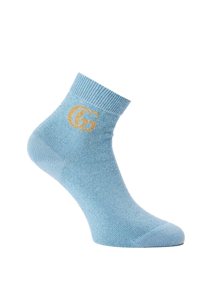 GG Monogram Kasjmier Enkelsokken
