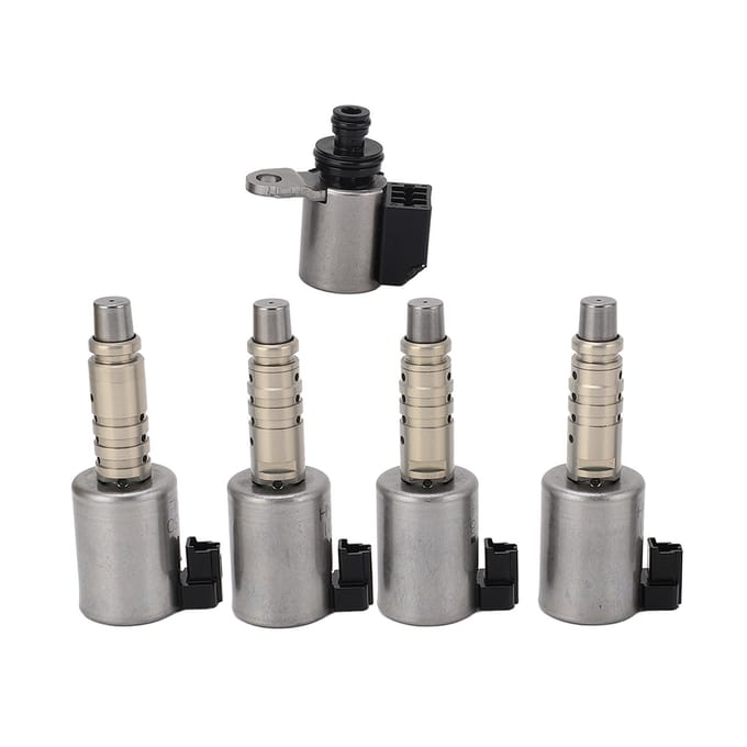 5pcs Voiture Boîte de Vitesses Transmission Solénoïde de Changement de Vitesse Remplacement JF015E