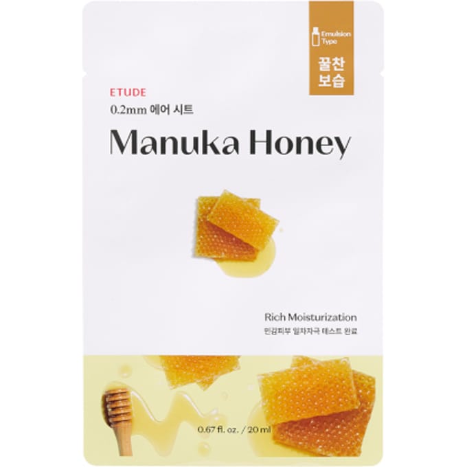 ETUDE - 0.2 Therapy Air Mask (New) - 1pc - Manuka Honey