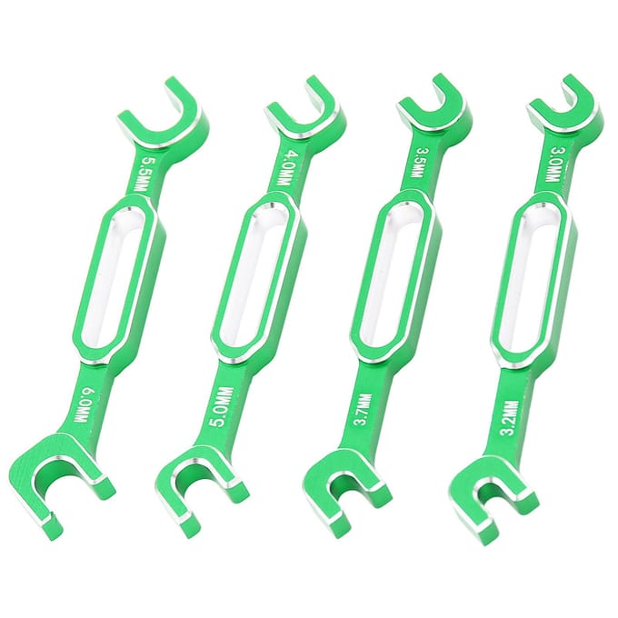 4 STUKS RC Auto Sleutels Spanwartel Moer Kogelgewricht Verwijderaar Aluminiumlegering RC Onderhoudssleutel