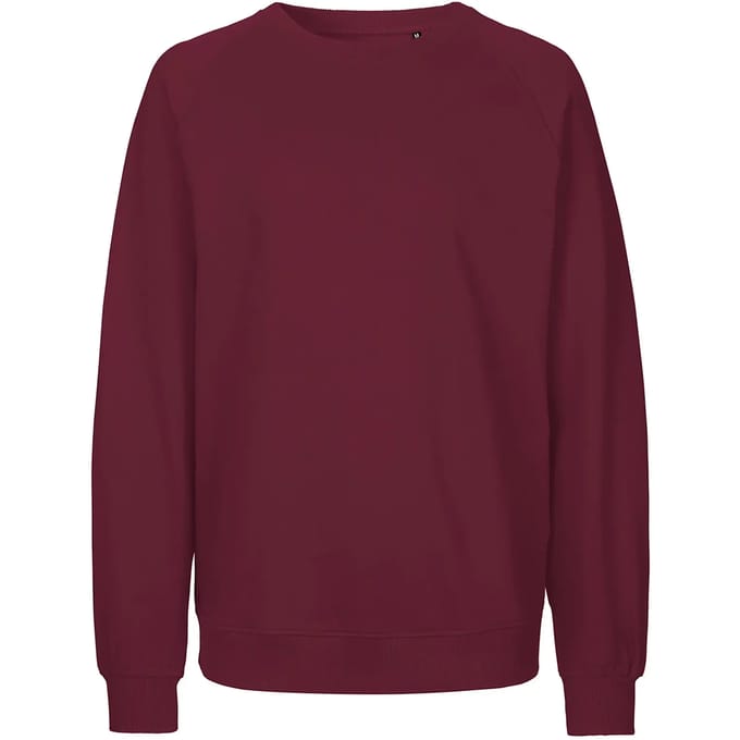 Neutral Unisex Tiger Cotton Sweatshirt NET63001 - Bordeaux - M