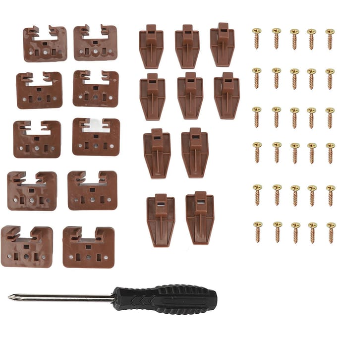 10 Jeux Coulisses de Tiroir de Commode Coulisses et Guides de Tiroir en Plastique Remplacement Guide de Rail de Tiroir et