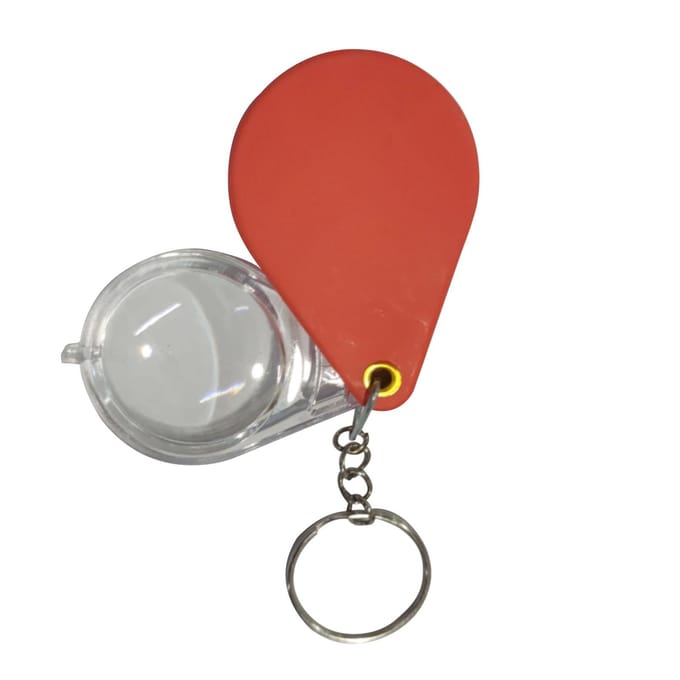 10x kleine vergrootglas zakloep opvouwbare vergrootglas sleutelhanger voor het lezen
