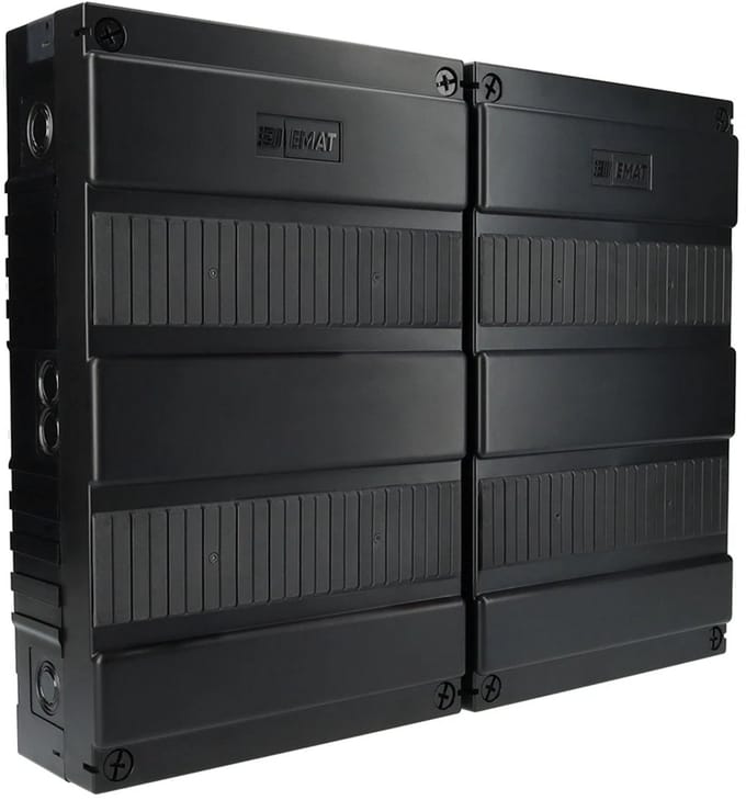 EMAT lege groepenkast 48 modules 440x360mm - zwart (85260004)