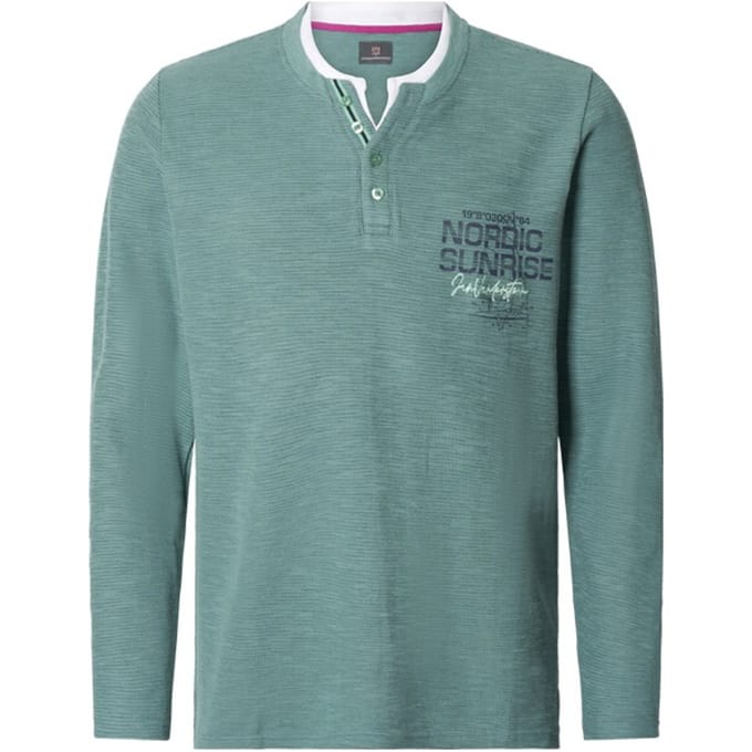 Jan Vanderstorm herren Sweatshirt - 72/74 - groen - Plus Size