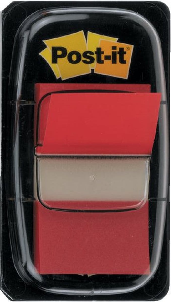 Indextabs post-it 680 25.4x43.2mm rood | 12 stuks