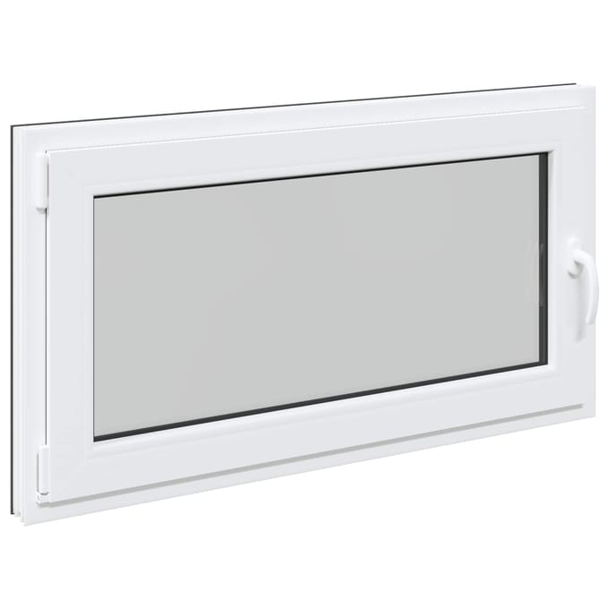 vidaXL - Kleur - binnenkant - kelderraam - Wit - RISOR - 120 - x - 60 - cm