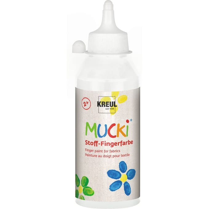 MUCKI-stof-Vingerverf, 250 ml - Wit