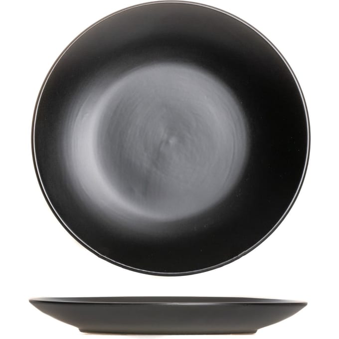 Ontbijtbord - Mat Zwart - Porselein - ø21cm