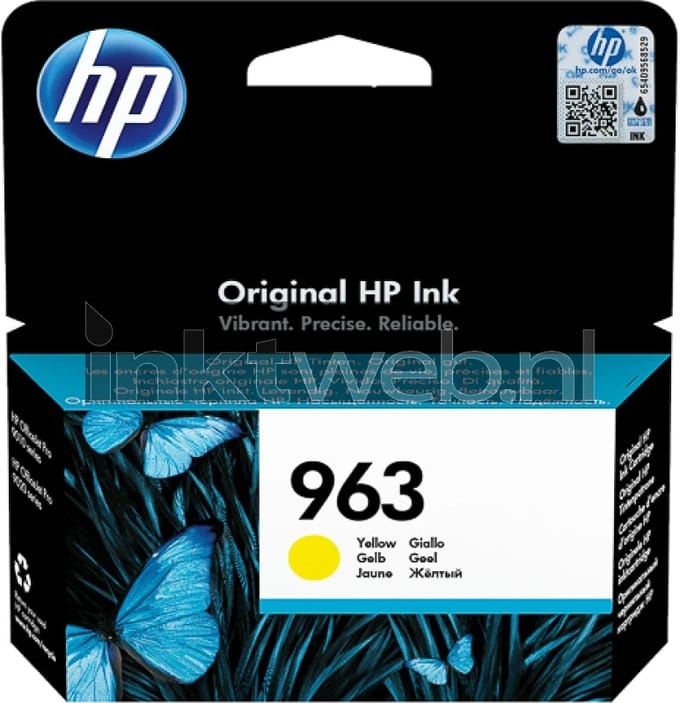 Inktcartridge hp 3ja25ae 963 geel