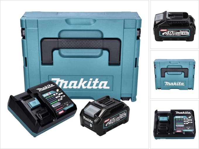 Makita Power Source Kit 1x BL 4040 accu 40 V max. 4.0 Ah XGT + DC 40 RA lader + Makpac