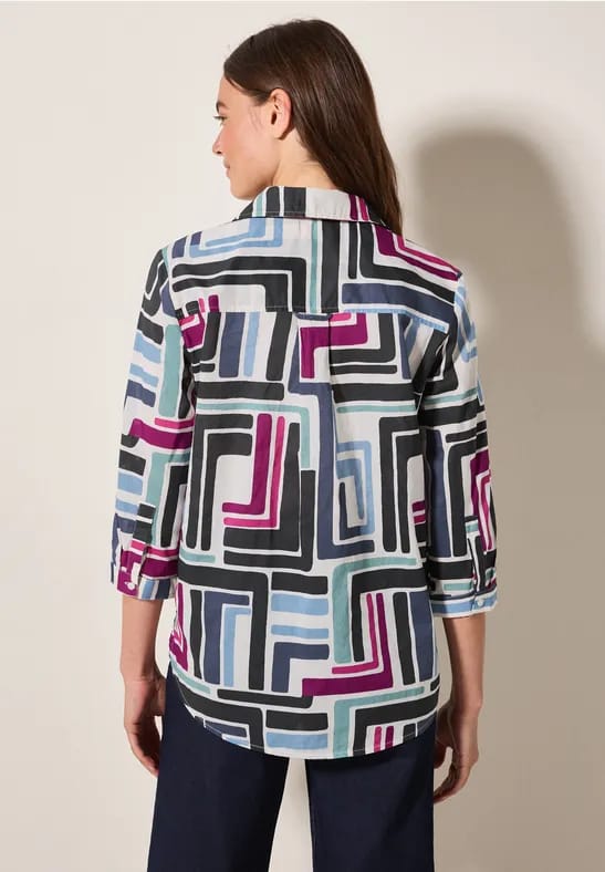 Gedessineerde blouse