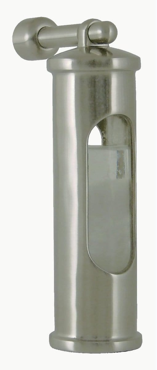 Stormglas Barometer met Muurbeugel - Weerstation van Geborsteld RVS
