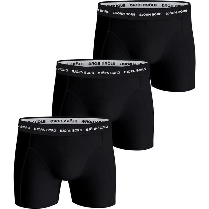 Björn Borg boxershorts Essential (3-pack) - heren boxers normale lengte - zwart