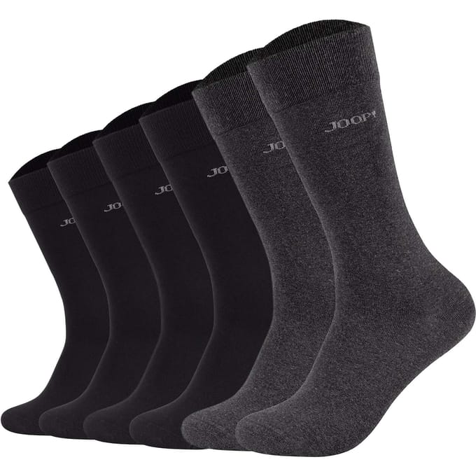 JOOP! Sokken Unisex premium essential organic cotton Socks 6p Set van 6