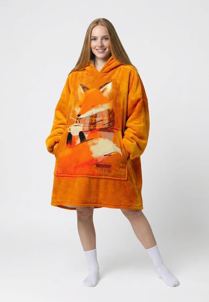 "Cozy Autumn Fox "Knuffeltrui Huggie