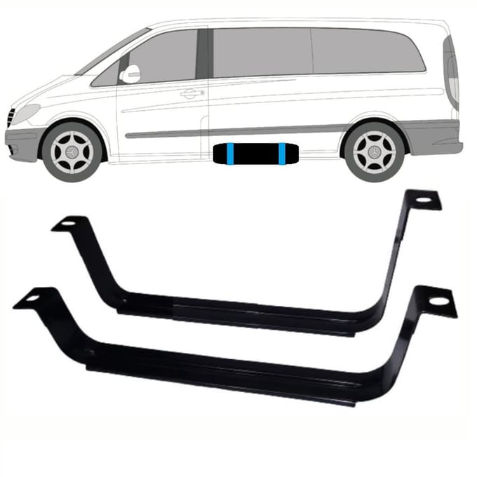 Brandstoftank klemmen voor Mercedes Vito W639 2003-2014