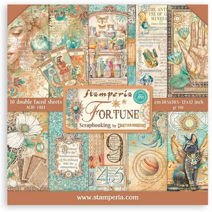 Stamperia - Fortune 12x12 Inch Paper Pack (SBBL153)