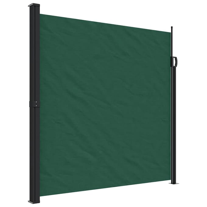 vidaXL - Windscherm - uittrekbaar - 200x500 - cm - donkergroen