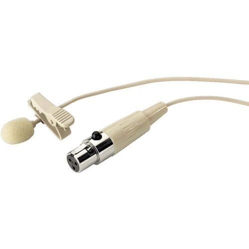 Dasspeld Spraakmicrofoon Monacor ECM-501L/SK Zendmethode:Kabelgebonden Incl. klem