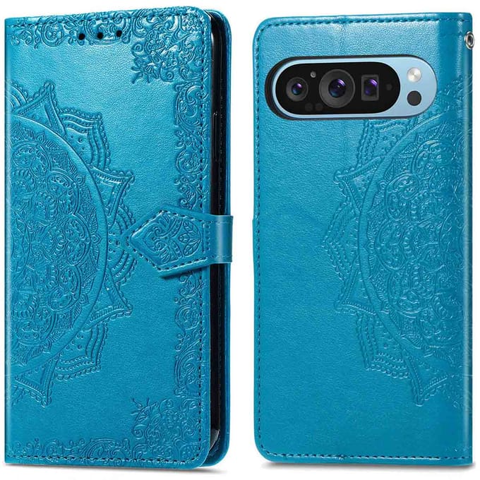 imoshion Hoesje - Geschikt voor Google Pixel 10 / 10 Pro - Mandala Bookcase - Turquoise