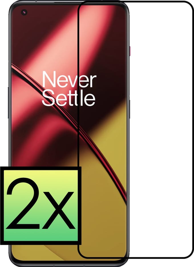 Screenprotector - 2 Stuks - Geschikt voor OnePlus 11 - Full Cover - Beschermglas - Gehard Glas - Tempered Glass - Screen Protector