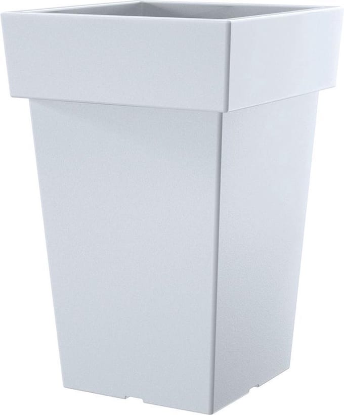 Bloempot Hoog Vierkant Lofly Square 30x30x44cm WIT Prosperplast